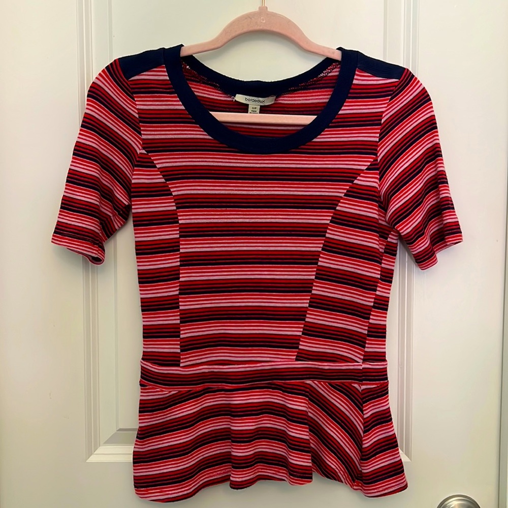 Anthropologie Bordeaux top size small